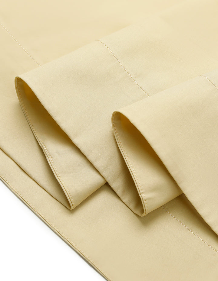 MARYLING Seam Detail Flared Knee-Length Skirt