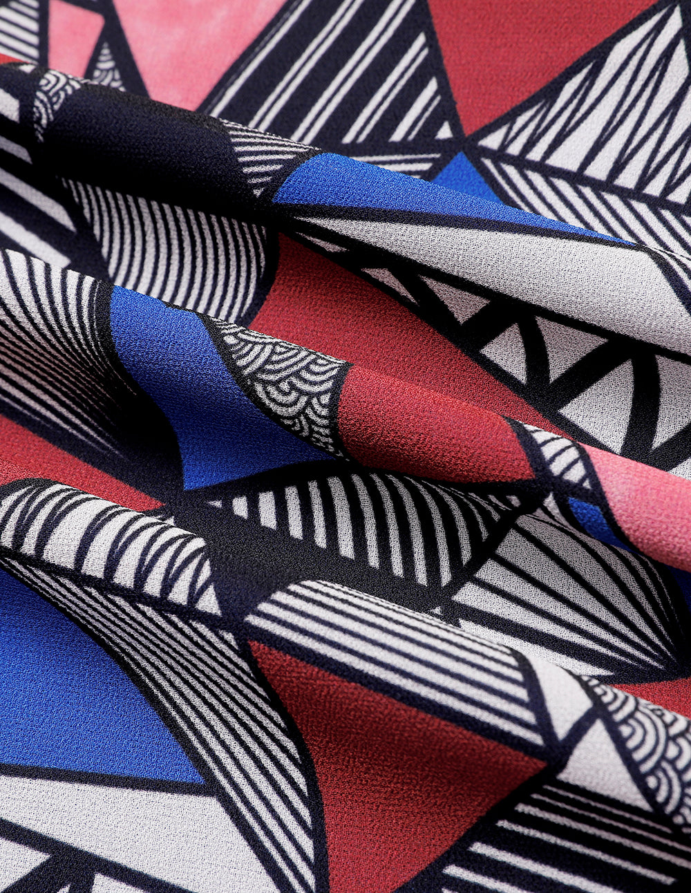 MARYLING Strappy Printed Blouse