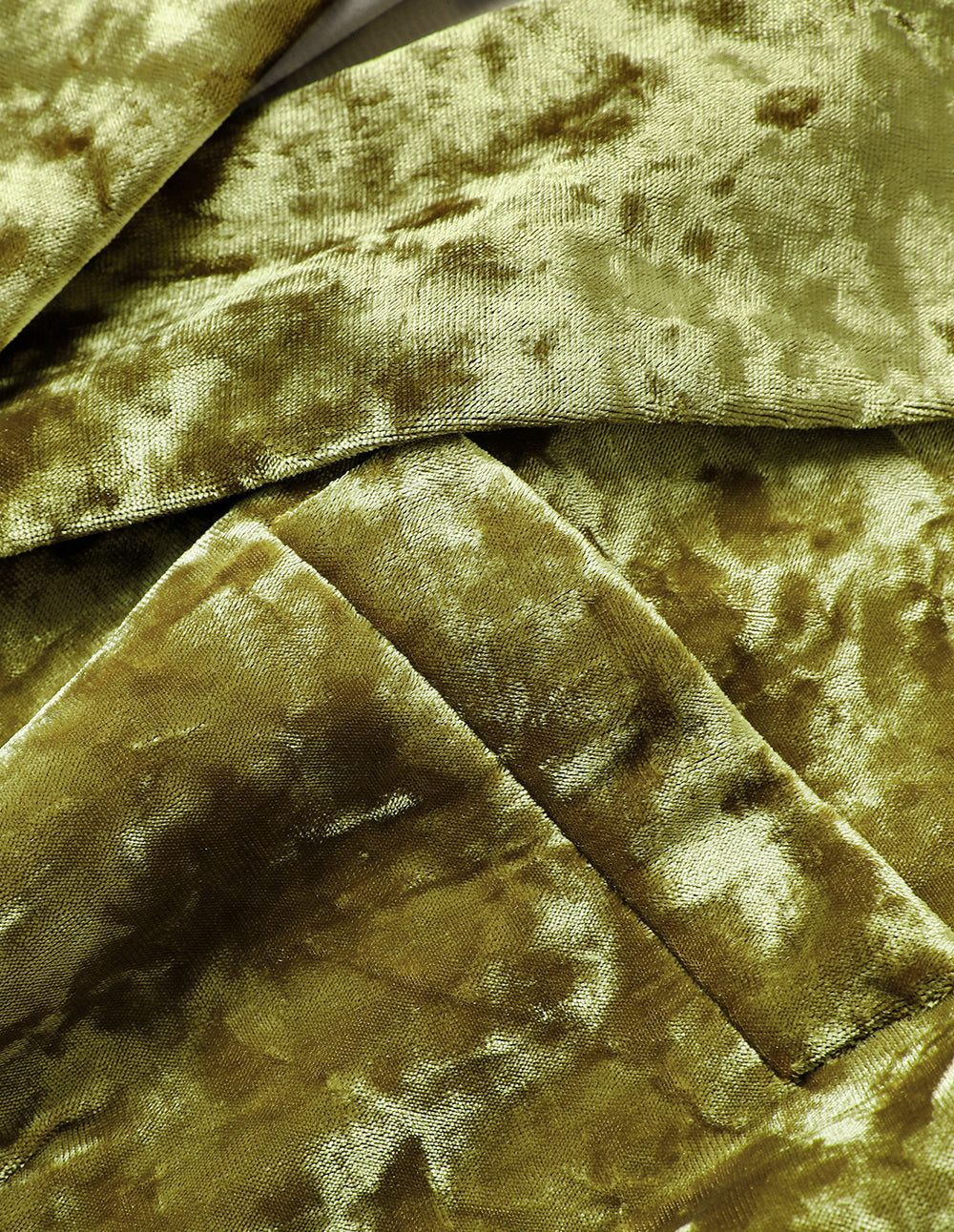 MARYLING Olive Green Velvet Blazer