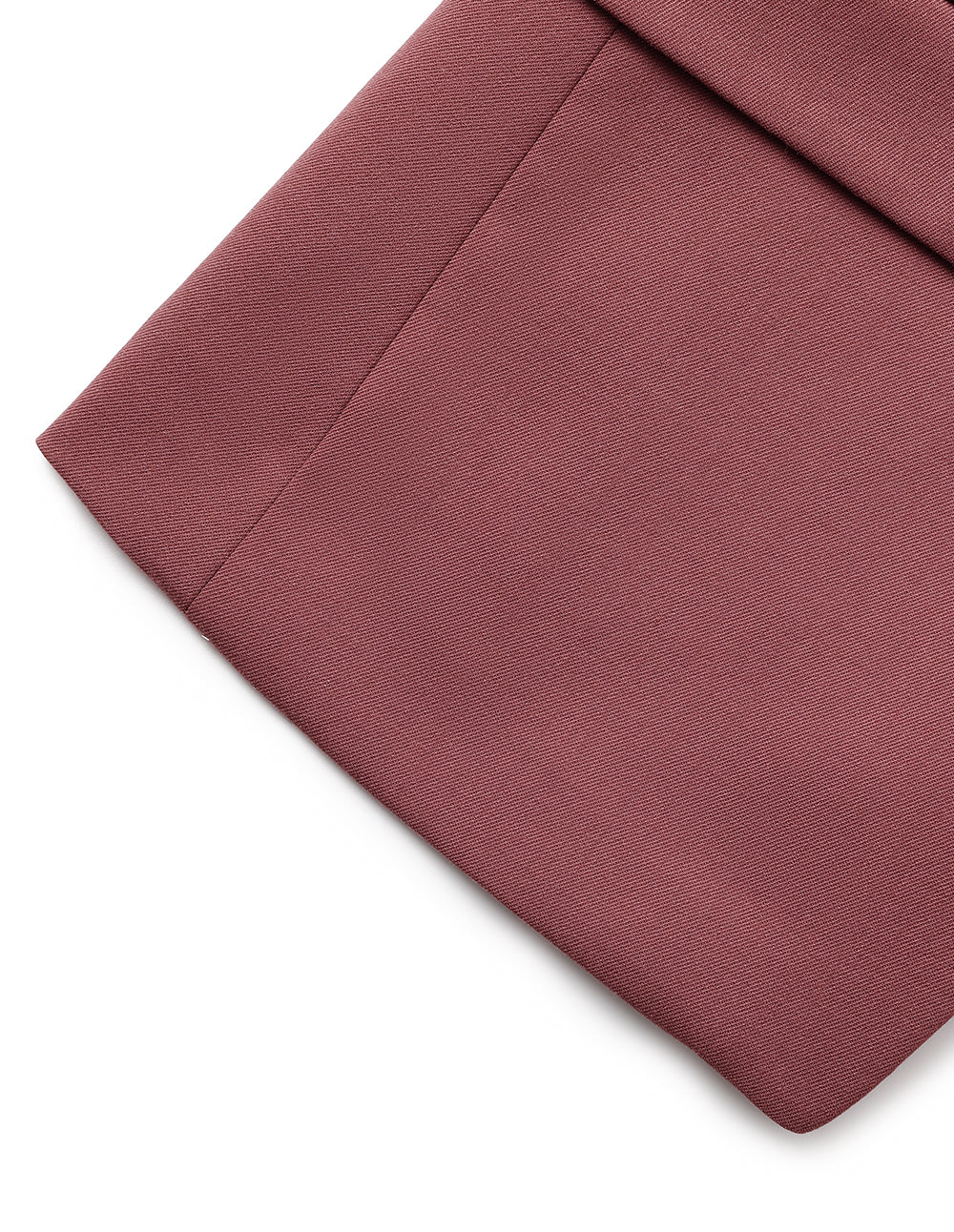 MARYLING Brick Red Peaked Lapel 3/4 Sleeve Single-Breasted Blazer