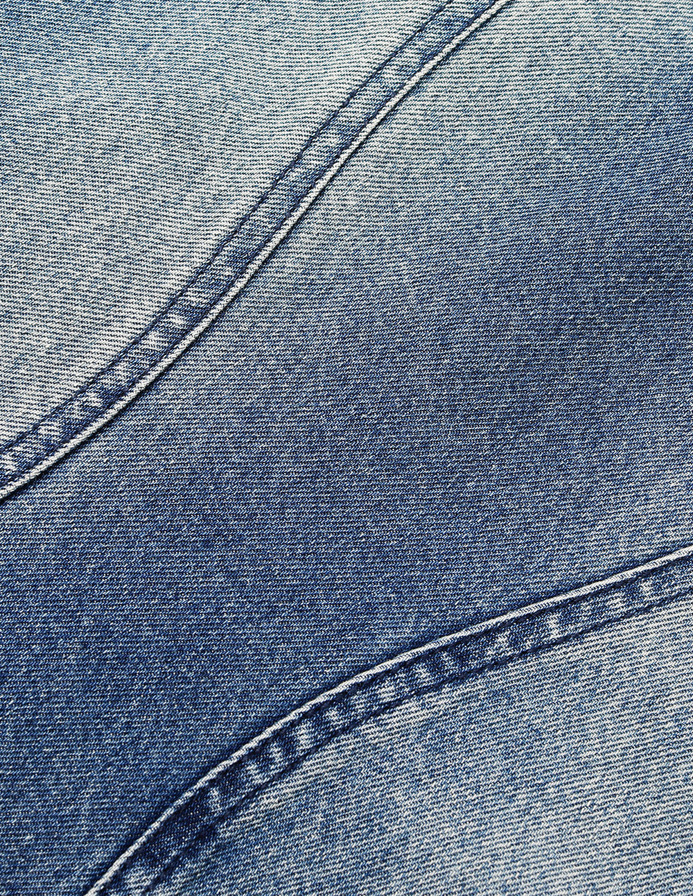 MARYLING V-Neck Sleeveless A-Line Denim Midi Dress