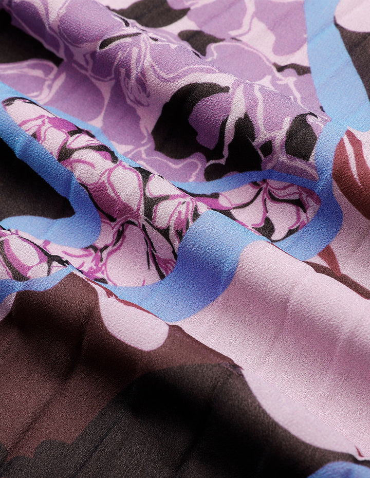 MARYLING Ribbon Print Dress