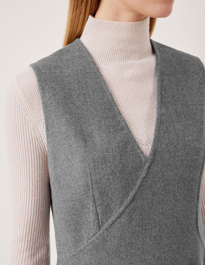 MARYLING V-Neck Sleeveless Commuter Vest