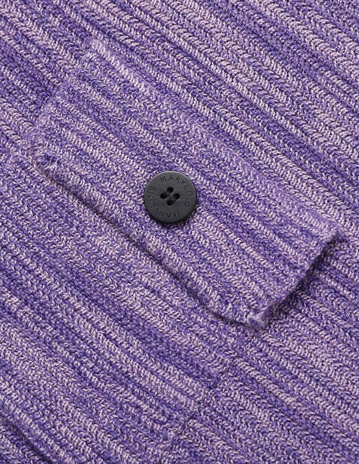 MARYLING Floral Melange Needle Shuttle Cardigan