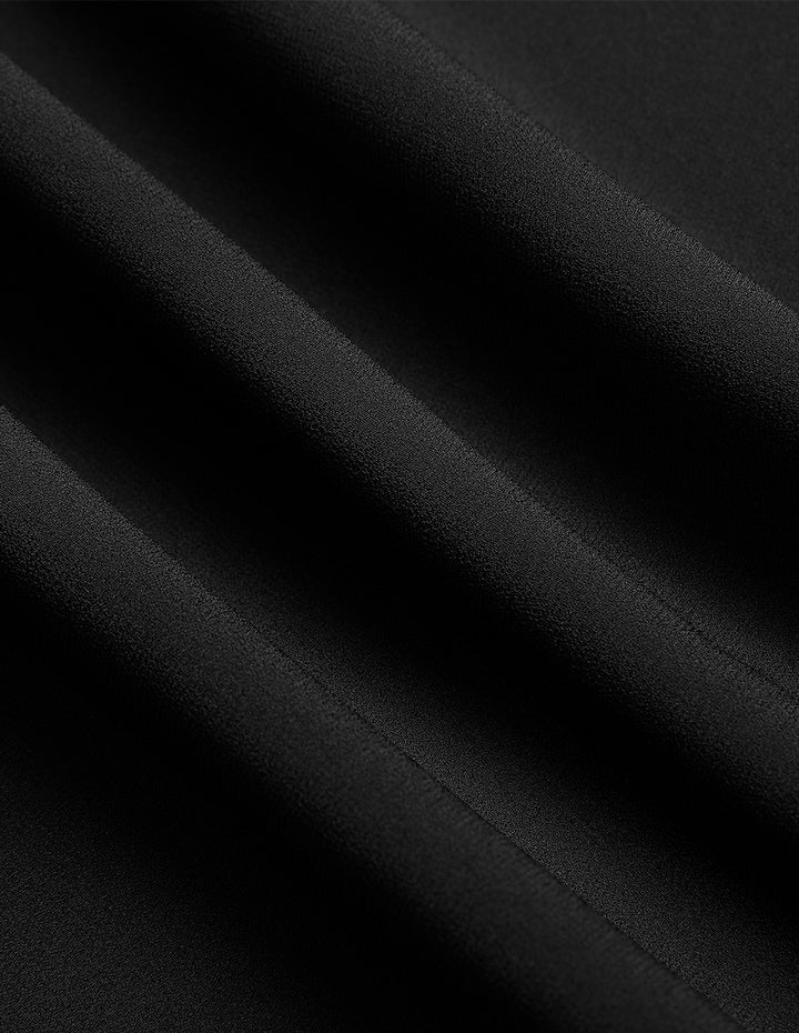 MARYLING V-Neck Mid-Sleeve A-Hem Skirt