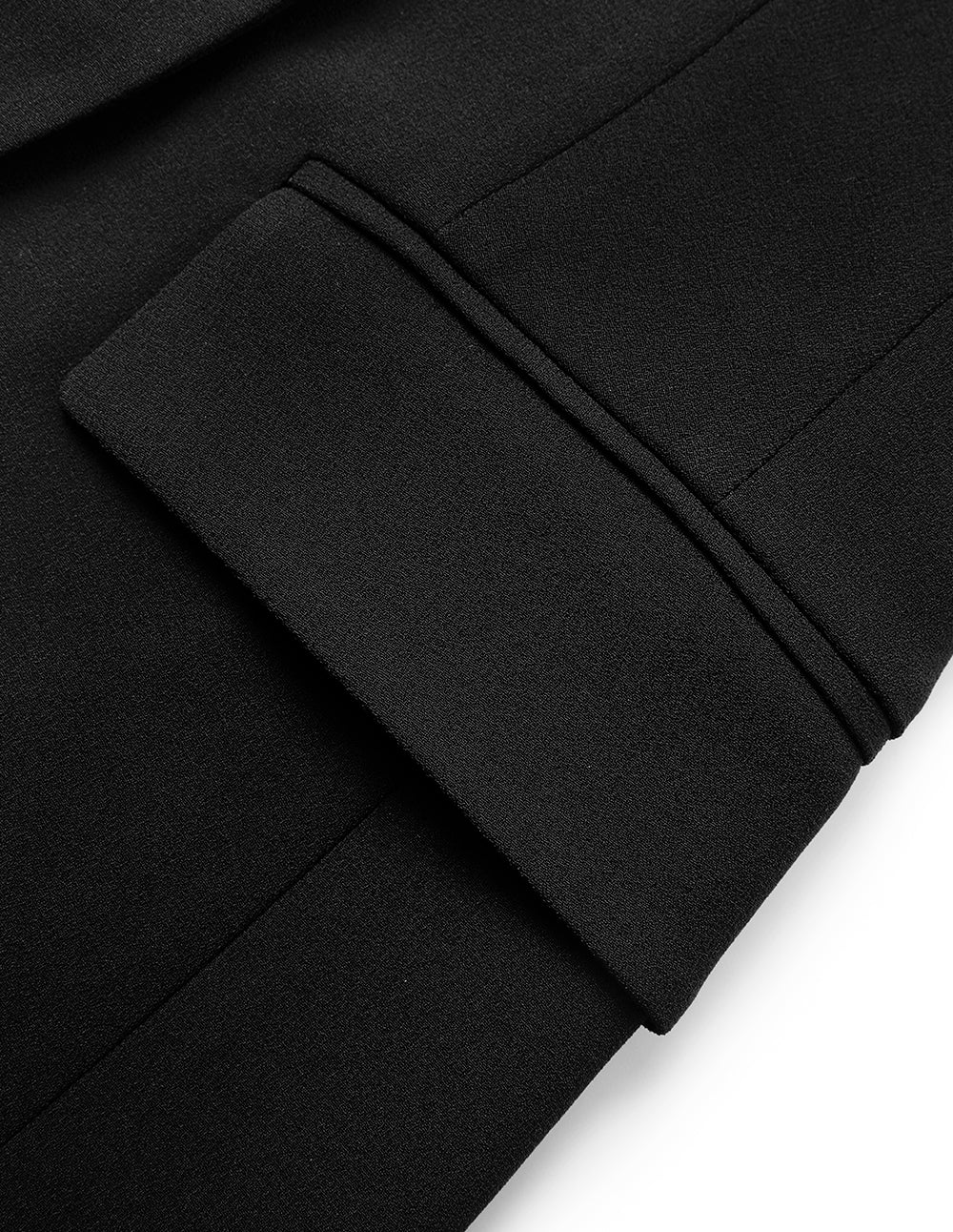 MARYLING Peak Lapel Double-Breasted Acetate Blazer