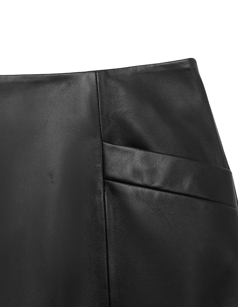 MARYLING Knee-Length Leather Straight Skirt