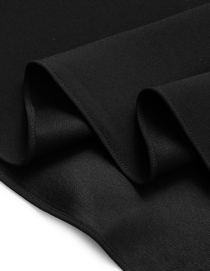 MARYLING Black Fishtail Knee-Length Skirt