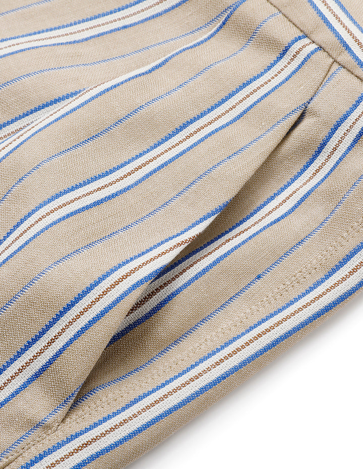 MARYLING Striped Bermuda Shorts