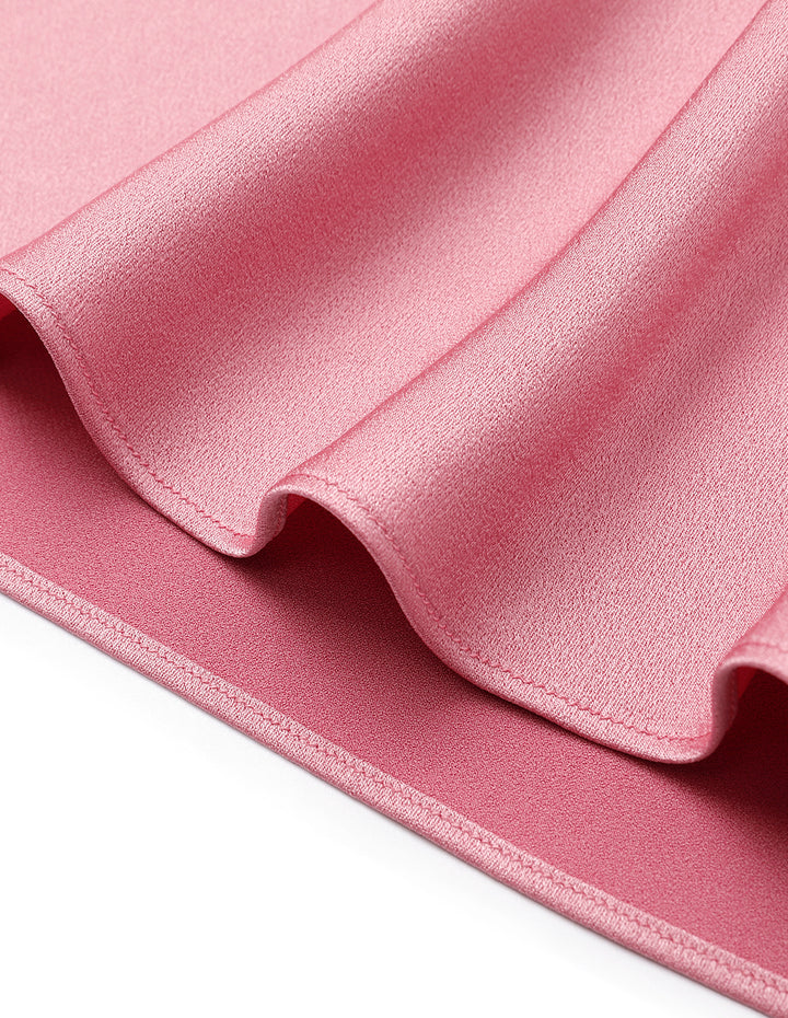 MARYLING Pink Fishtail Belt Midi Skirt