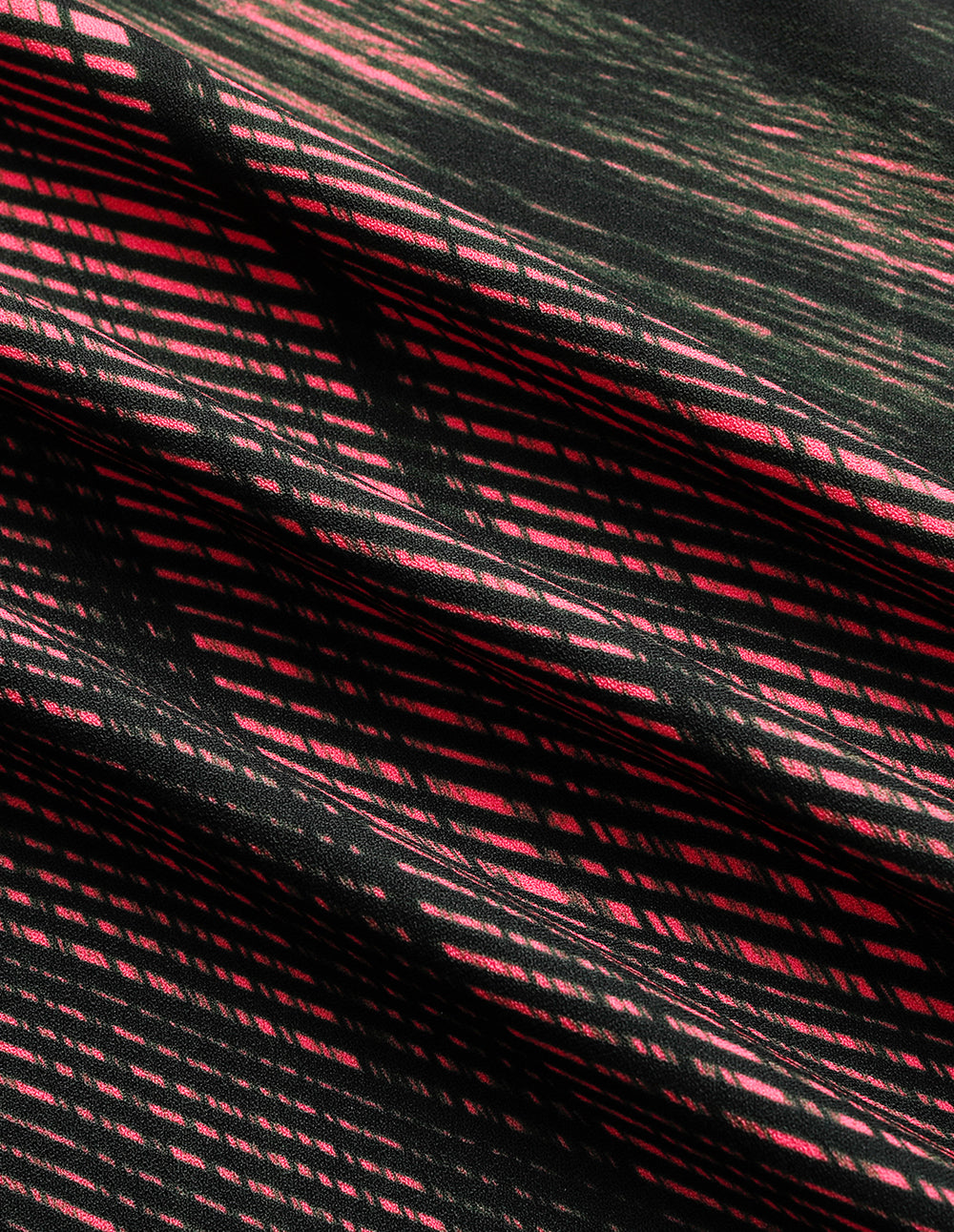 MARYLING V-Shaped Patchwork Knitted Printed Dress