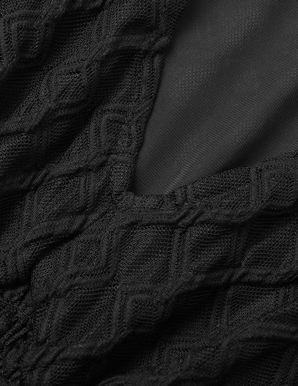 MARYLING Jacquard V-Neck Top