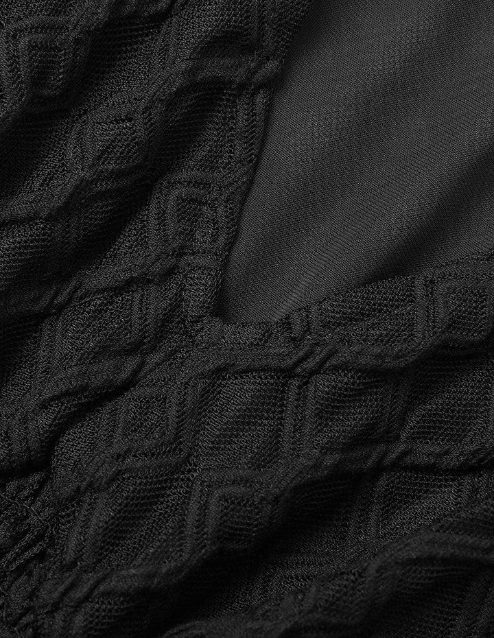 MARYLING Jacquard V-Neck Top