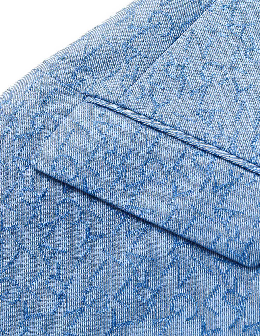 MARYLING V-Neck 3/4 Sleeve Logo-Letters Jacquard Blazer