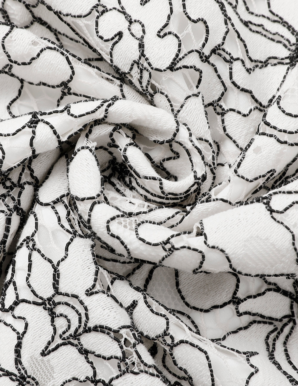 MARYLING Contrast Color Lace Fishtail Skirt