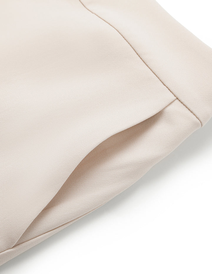 MARYLING Apricot High-Waist Straight Pants