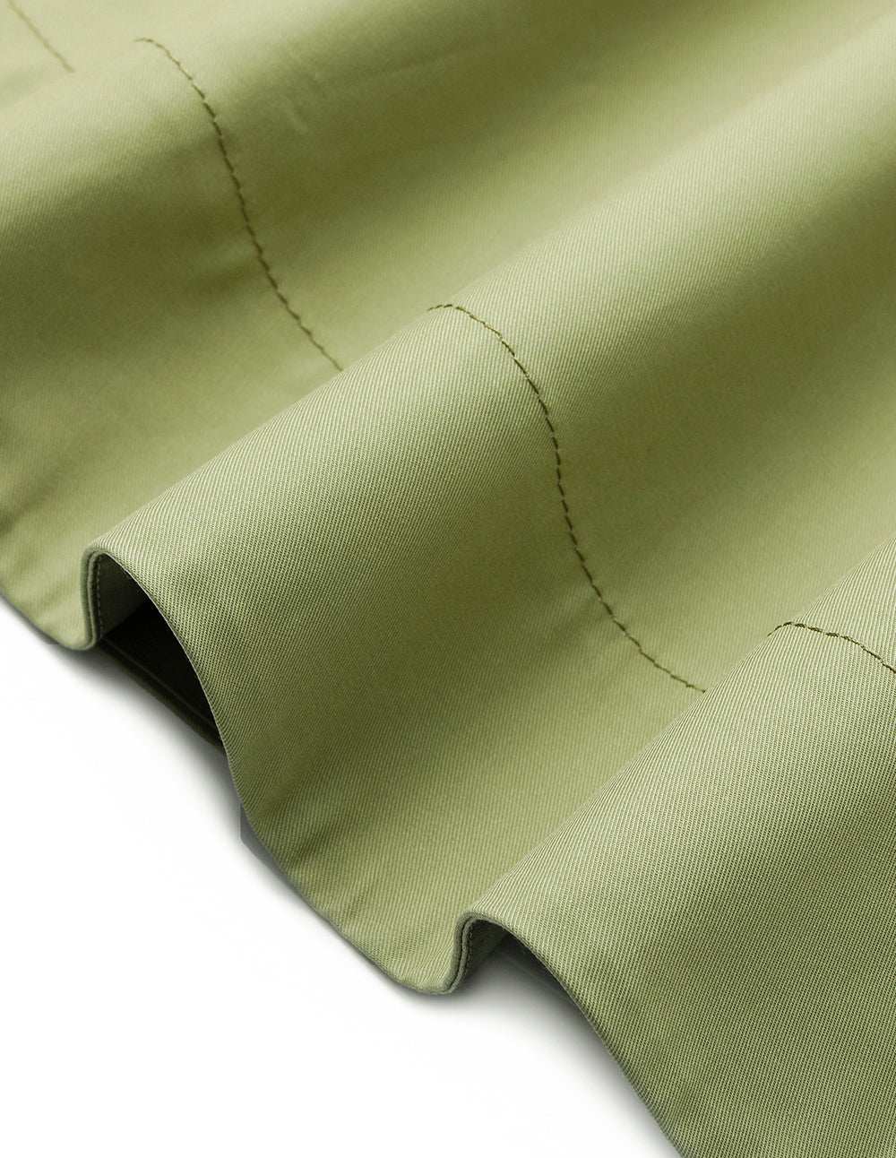 MARYLING Single-Breasted Waist-Cinched A-Line Knee-Length Skirt