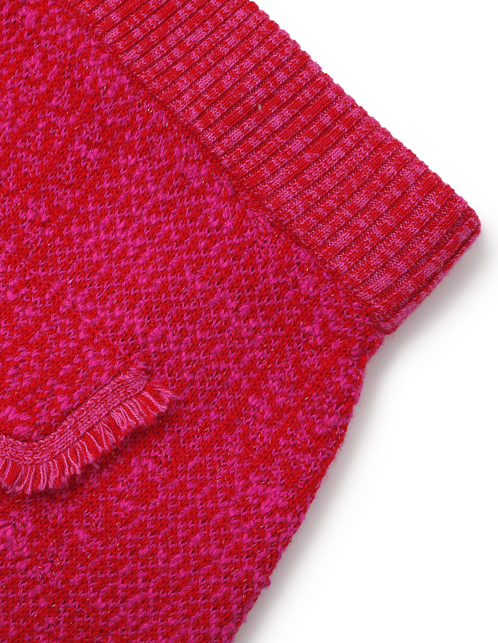 MARYLING Berry Red Knitted Skirt