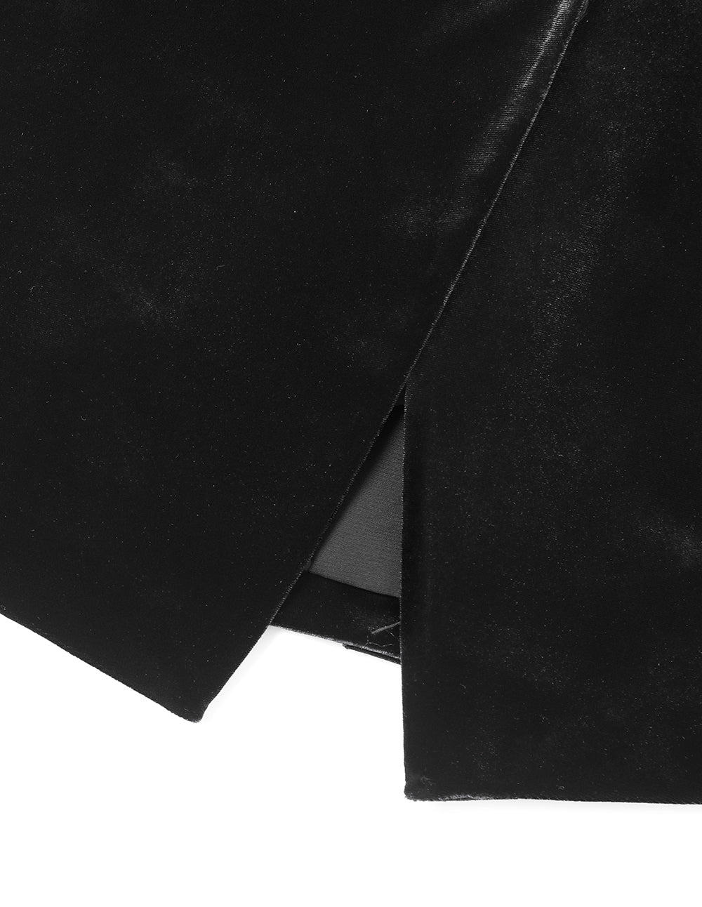 MARYLING Black Waisted Velvet Blazer