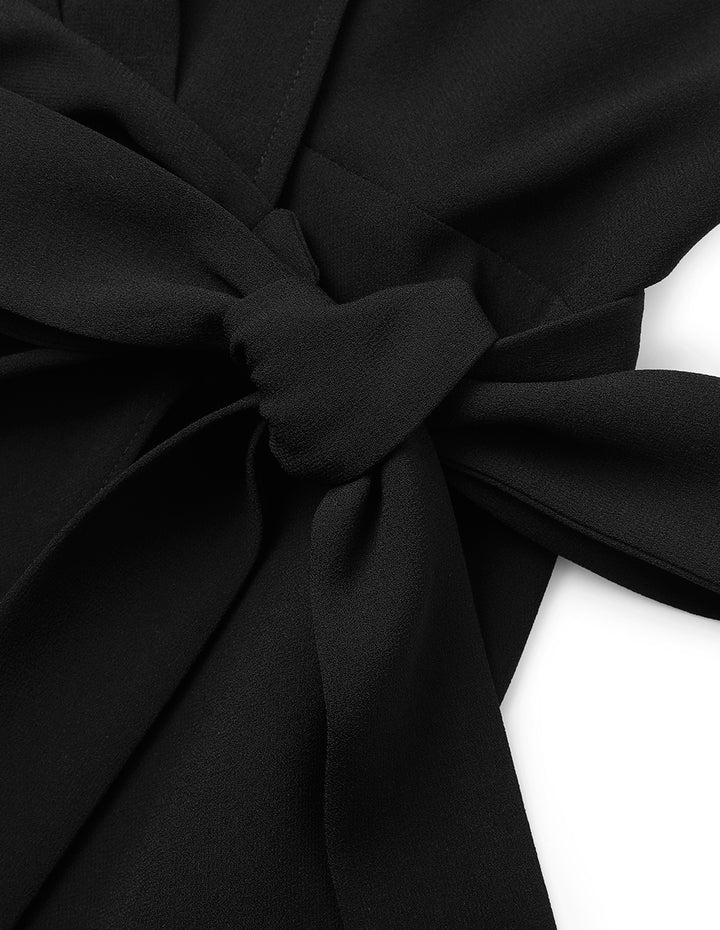 MARYLING Strappy Wrap Fishtail Dress