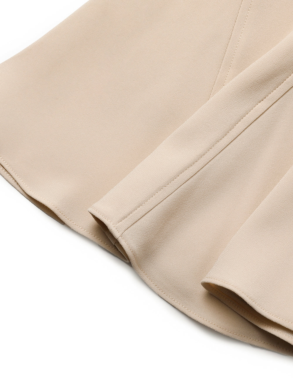 MARYLING Geometric Design Apricot Fishtail Skirt