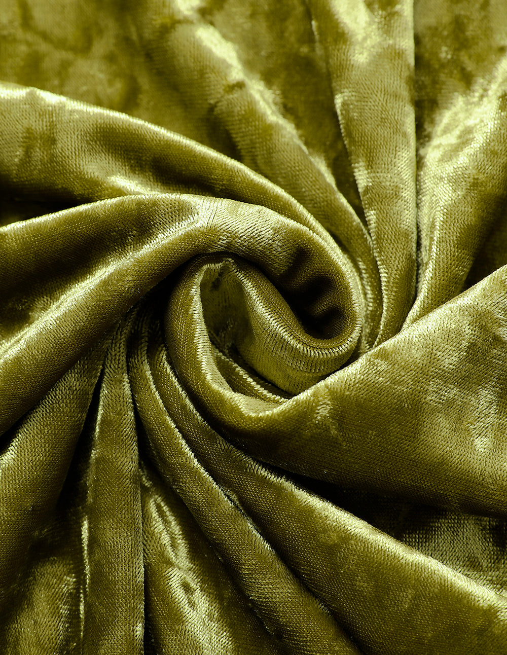 MARYLING Olive Green Velvet Fishtail Skirt