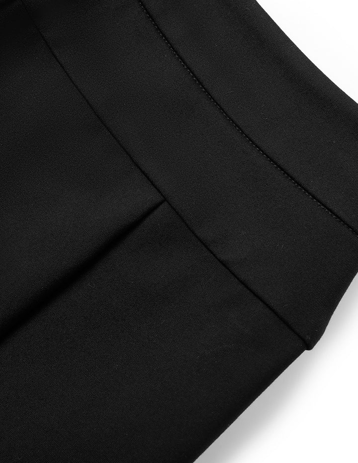 MARYLING Black Classic Slim Straight Pants