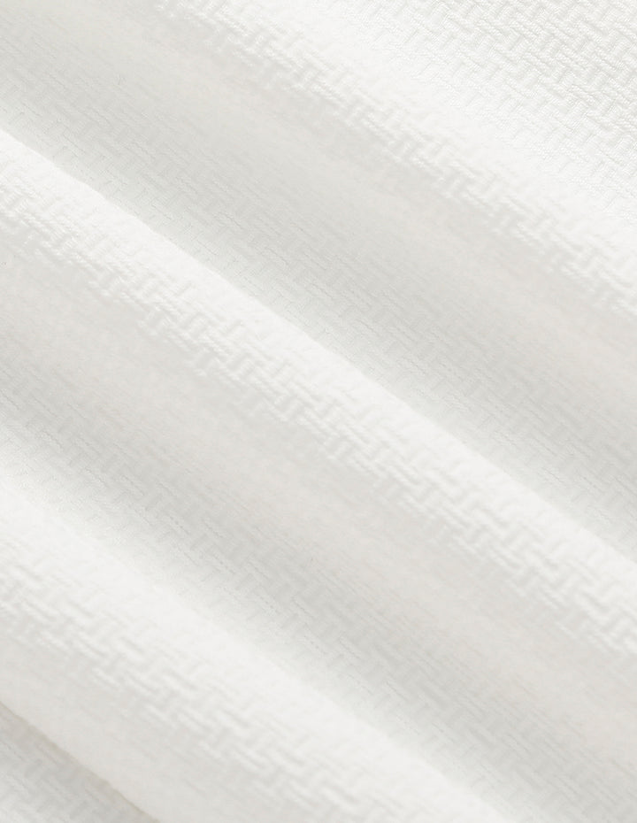 MARYLING Peaked Lapel Long-Sleeve single-breasted Tweed Cropped Blazer