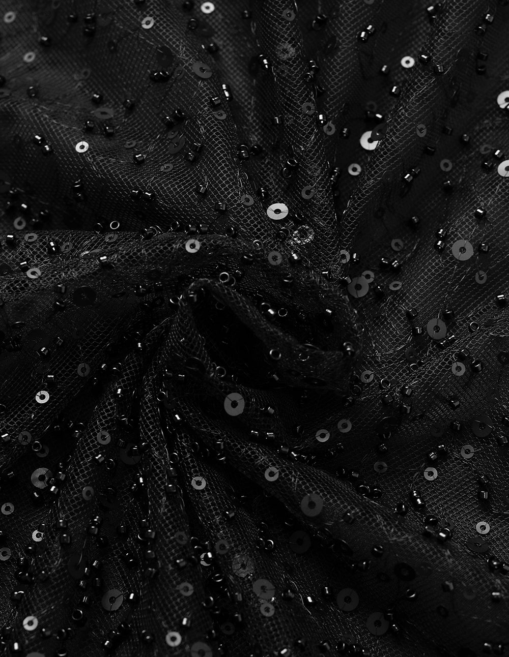 MARYLING Black Shiny Double-Layer High-Waisted Straight Skirt