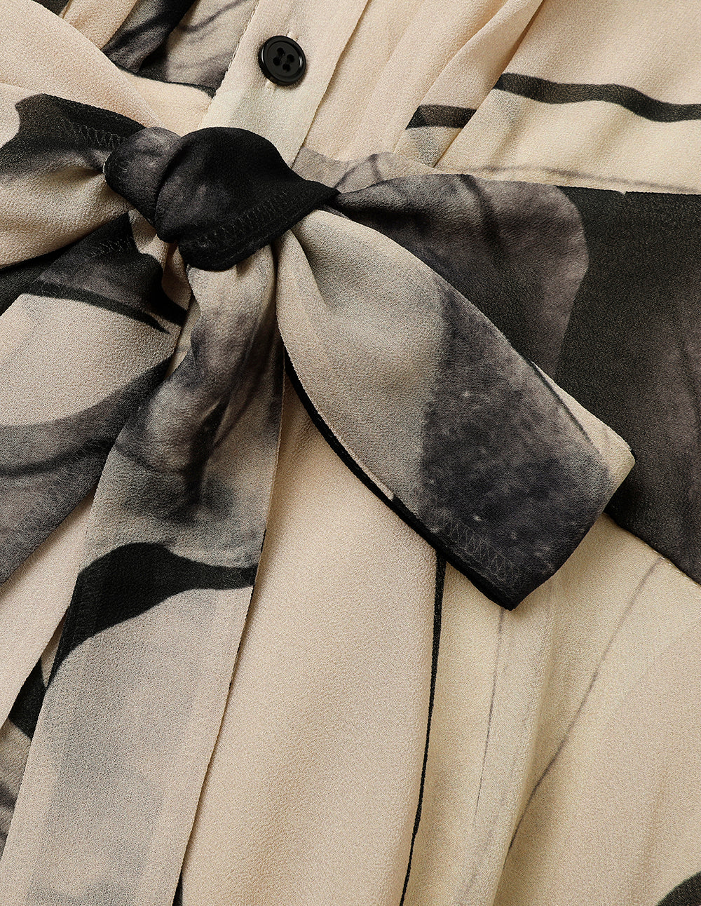 MARYLING 3/4 Sleeve Swing Print Shirt Dress