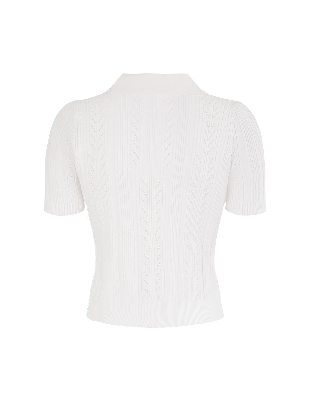 MARYLING Off-White Simple Knit Cardigans