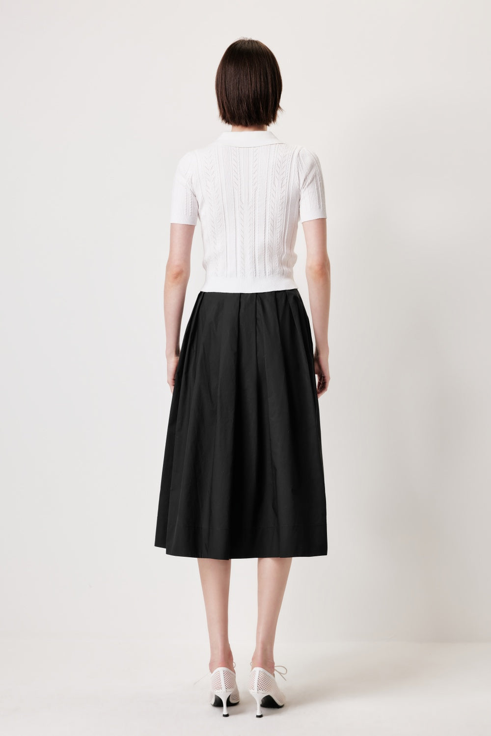 MARYLING Off-White Simple Knit Cardigans