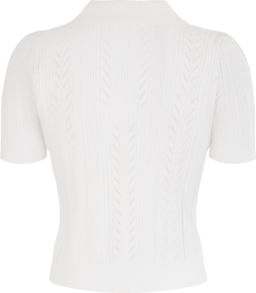 MARYLING Off-White Simple Knit Cardigans