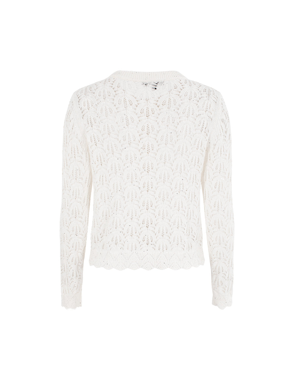 MARYLING White Simple Knit Cardigans