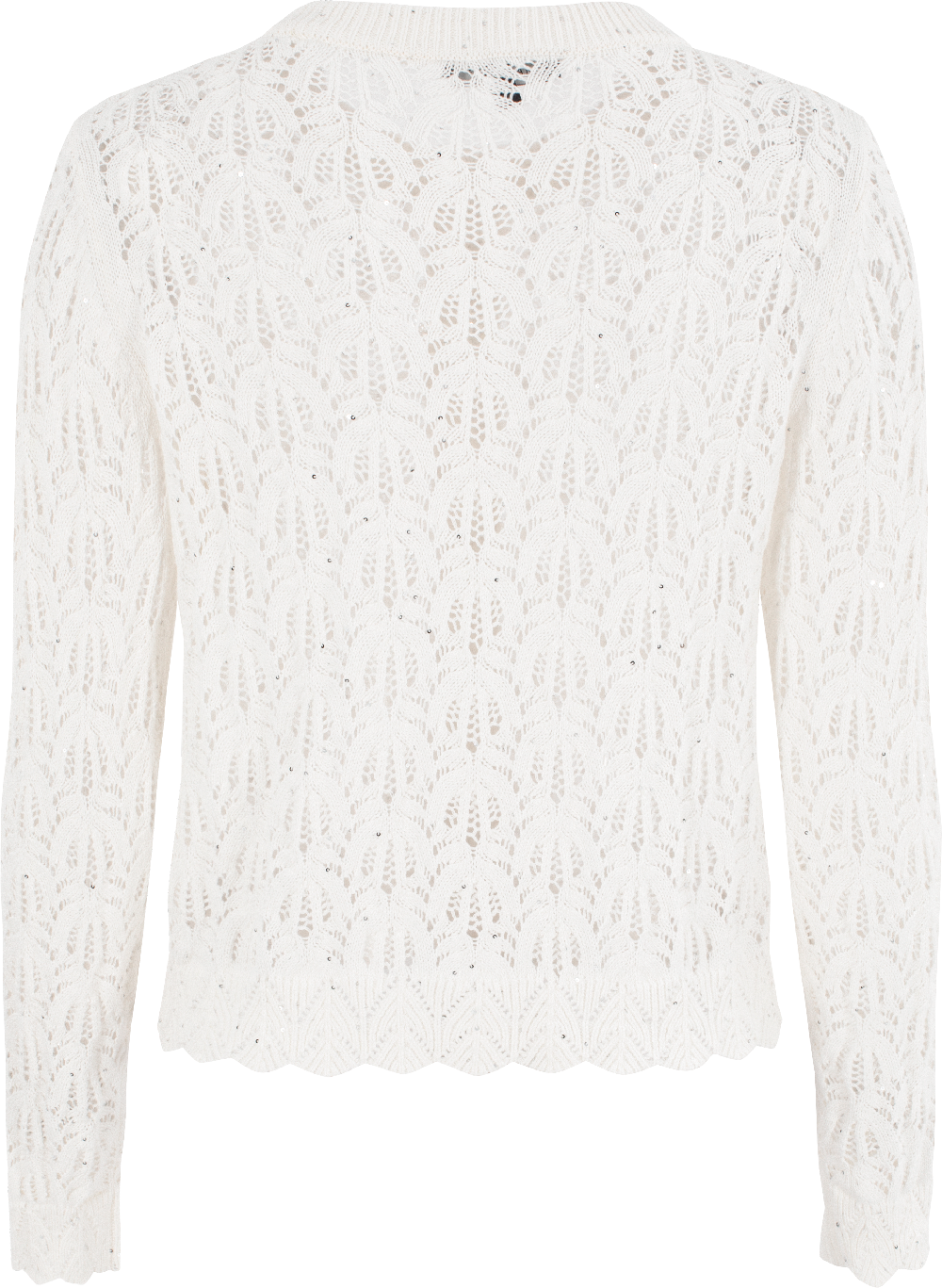 MARYLING White Simple Knit Cardigans