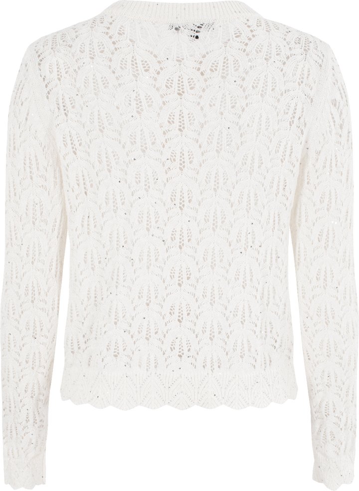 MARYLING White Simple Knit Cardigans