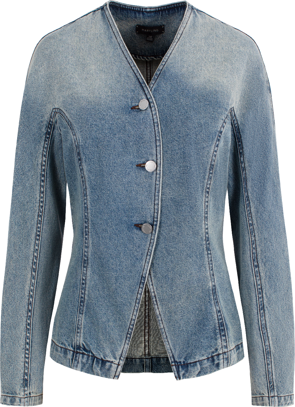 MARYLING Denim Blue Washed Vintage Denim Jackets