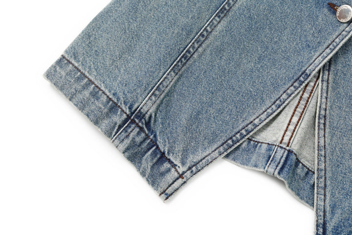 MARYLING Denim Blue Washed Vintage Denim Jackets