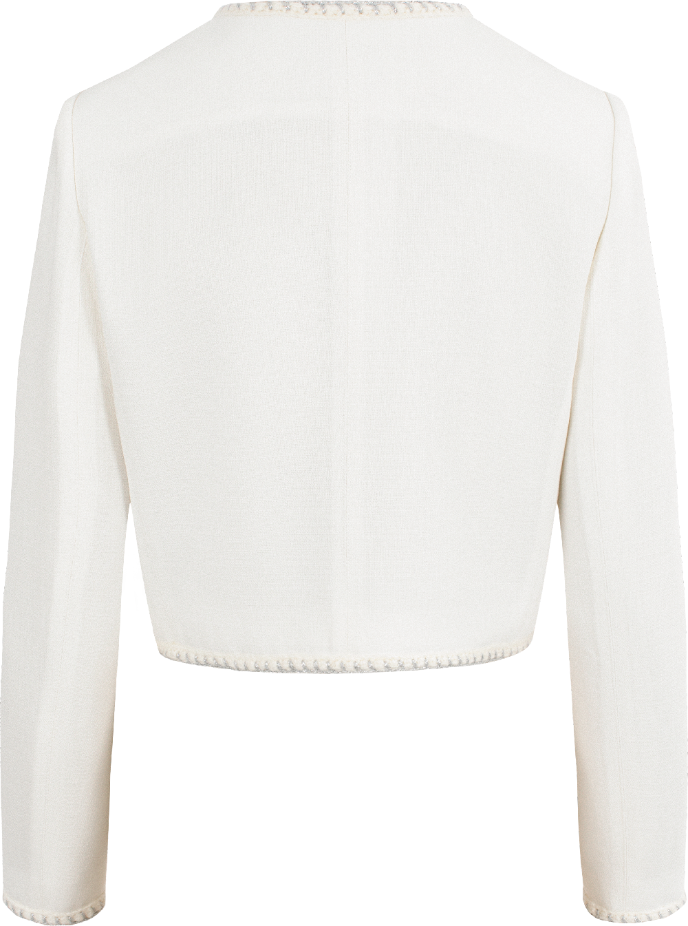 MARYLING White Minimalist Silhouette Jackets