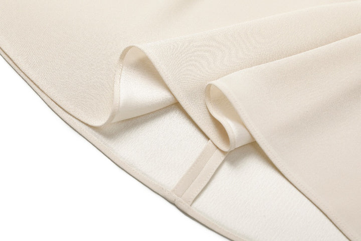 MARYLING Cream Beige Elegant Silhouette Blouses