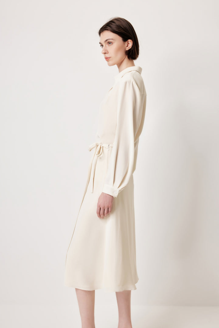 MARYLING Cream Beige Elegant Silhouette Blouses