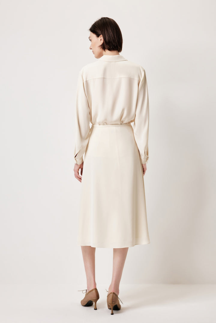 MARYLING Cream Beige Elegant Silhouette Blouses