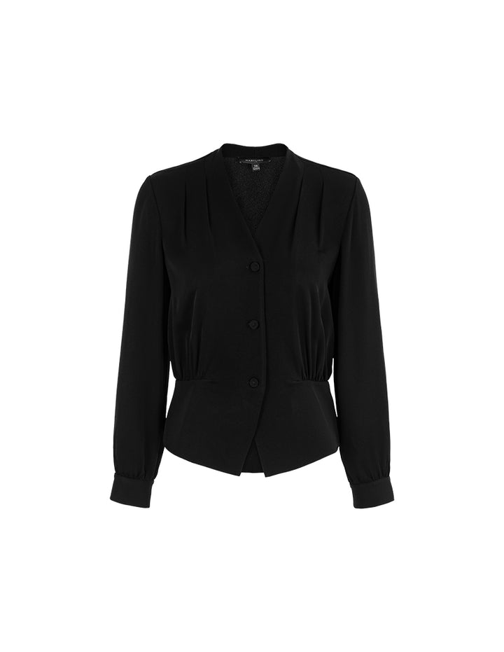 MARYLING Precision-Tailored Waist-Defined Blouses