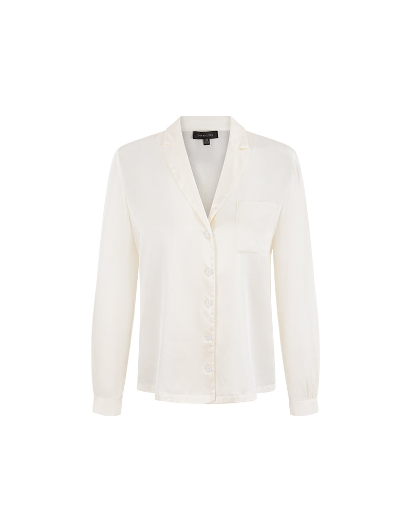 MARYLING Effortless Ivory Relaxed Blouses