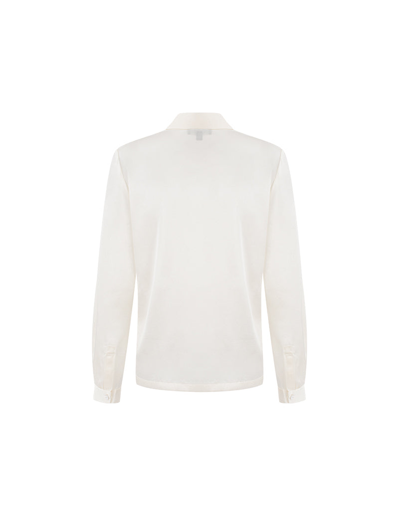 MARYLING Effortless Ivory Relaxed Blouses