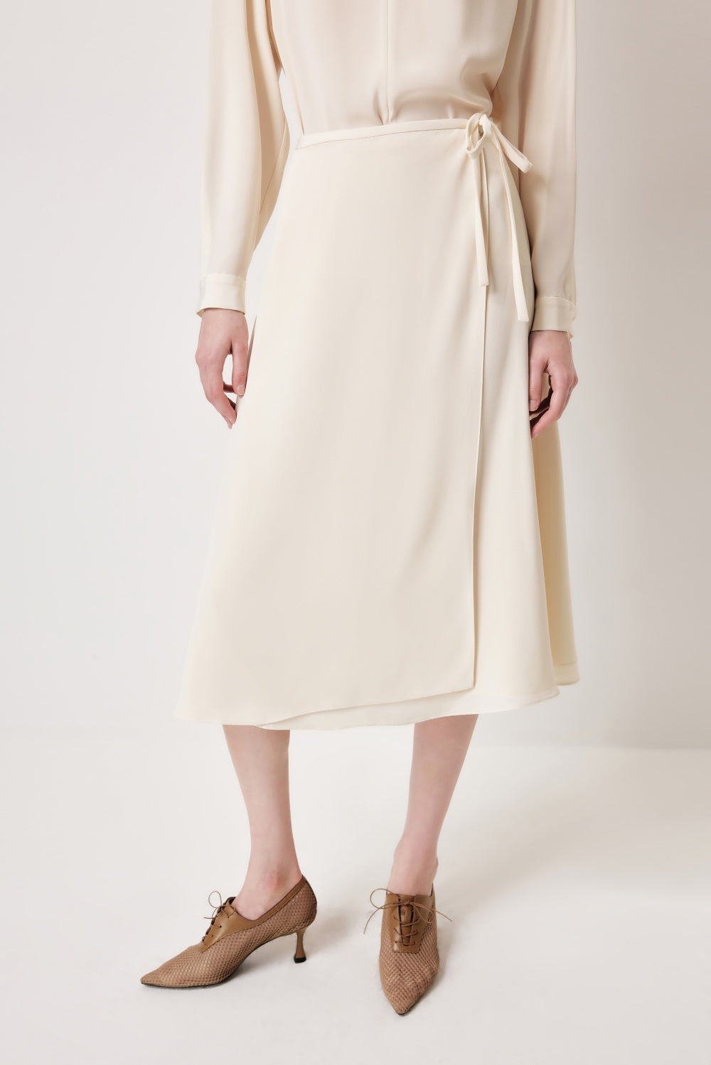 MARYLING White Elegant Silhouette Skirts