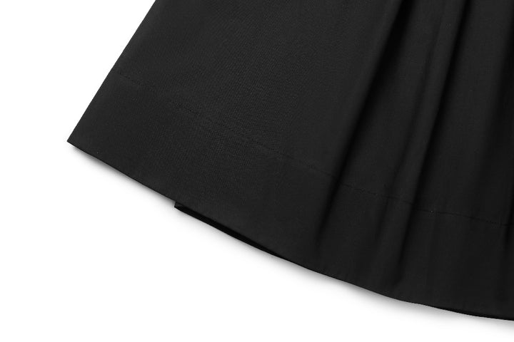 MARYLING Black Simple A-Line Skirts