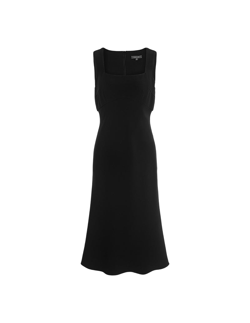 MARYLING Sculpted Minimalist Crepe Dresses