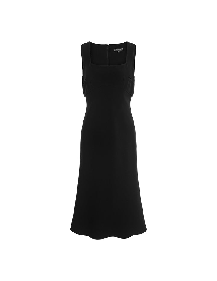 MARYLING Sculpted Minimalist Crepe Dresses