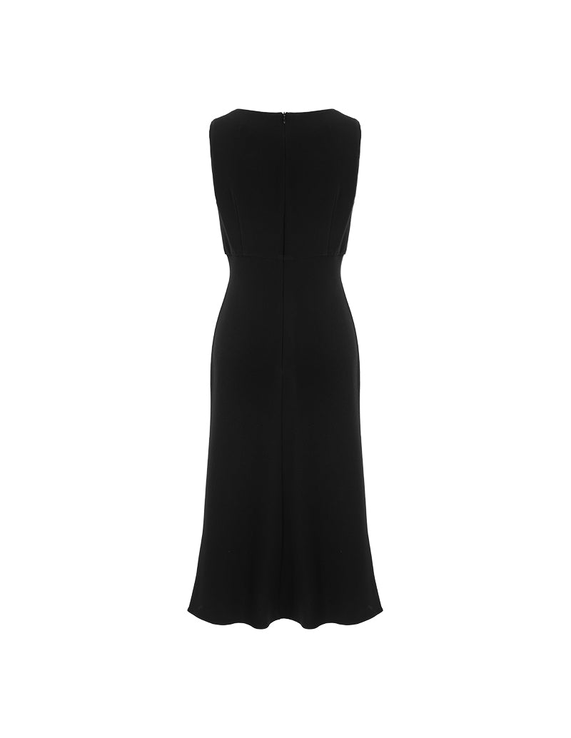 MARYLING Sculpted Minimalist Crepe Dresses